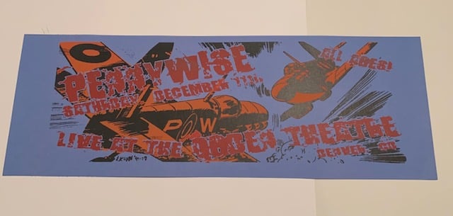 Pennywise (Blue) Silkscreen Concert Poster By Lindsey Kuhn