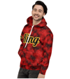 King Unisex Hoodie(Red and Black)