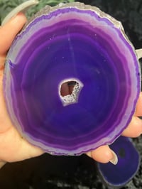 Image 2 of Purple Agate Coaster (Set Of Two)