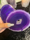 Purple Agate Coaster (Set Of Two)