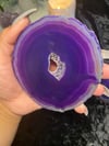 Purple Agate Coaster (Set Of Two)
