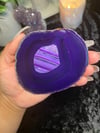 Purple Agate Coaster (Set Of Two)