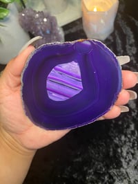 Image 4 of Purple Agate Coaster (Set Of Two)
