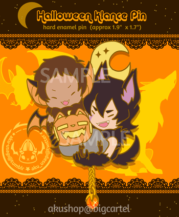 Image of [Pre-order] Klance ☾Halloween pin