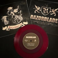 Image 1 of Razorblade / Suckered In - Split 7”