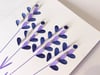 2 x Lavender - Fold Out Cards