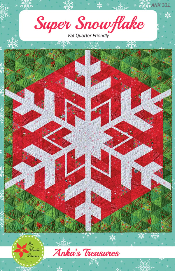 Felt Snowflake Tips-3medium Size-winter Snowflakes-quilt 