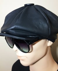Image 4 of Marc Vachon Custom Black Leather Izzy Apple Hat