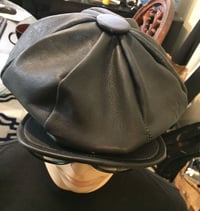 Image 5 of Marc Vachon Custom Black Leather Izzy Apple Hat