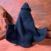 Black Hooded Cloak - Fully Wired