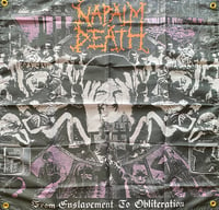 Image 2 of Napalm Death " From Enslavement To Obliteration " Flag / Banner / Tapestry