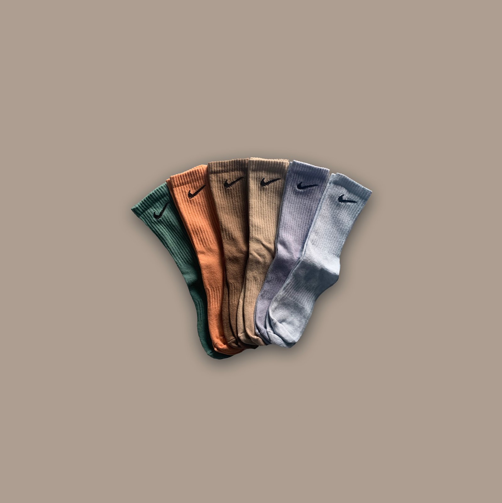 nike socks earth tones