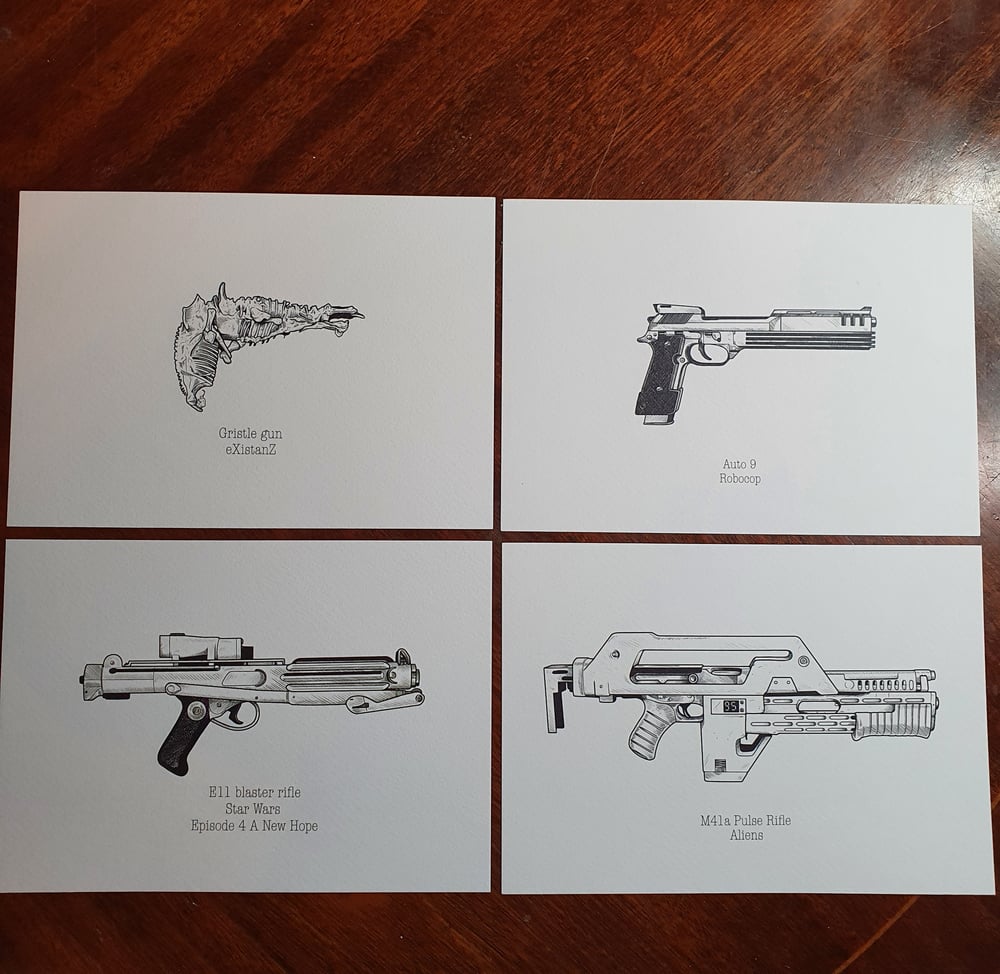 Movie Weapons SERIES A5 prints 