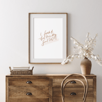 I Found the One my Soul Loves print