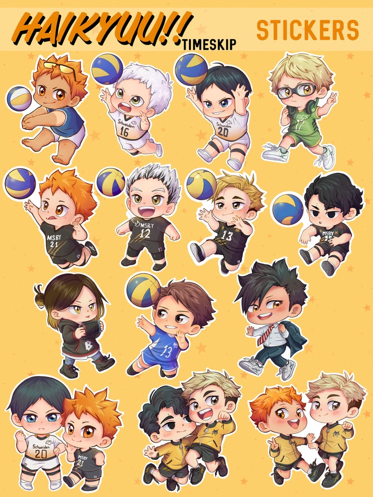 Image of Haikyuu!! Time Skip Stickers