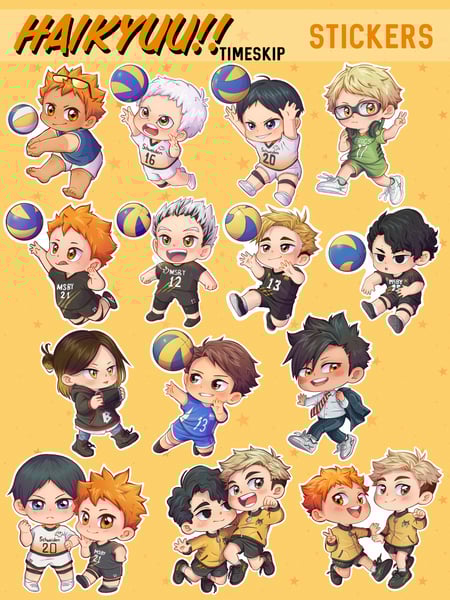 Image of Haikyuu!! Time Skip Stickers