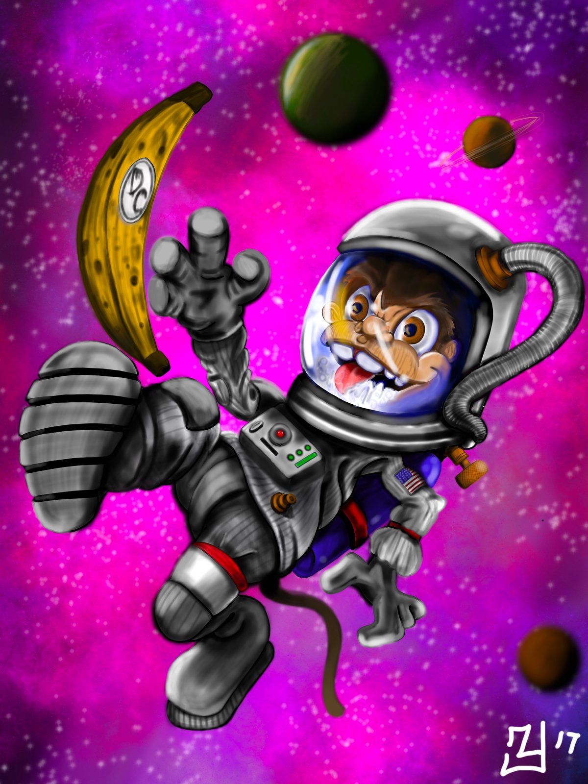 Space Monkey by TY