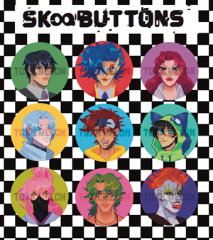 SK8 the infinity buttons (singles) 