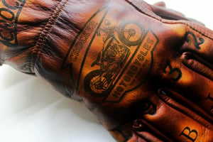 Image of Crocker Moto Co. Custom leather gloves 