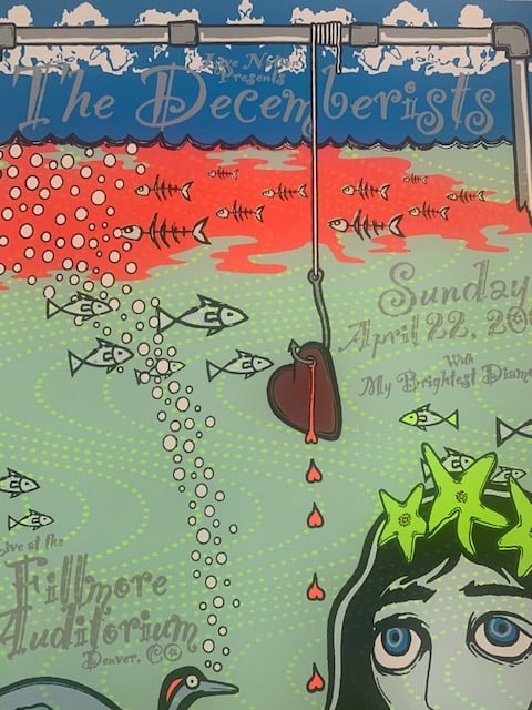 The Decemberists  Silkscreen Concert Poster By Lindsey Kuhn