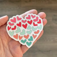 3” Candy Shop Heart of Heart Vinyl Sticker