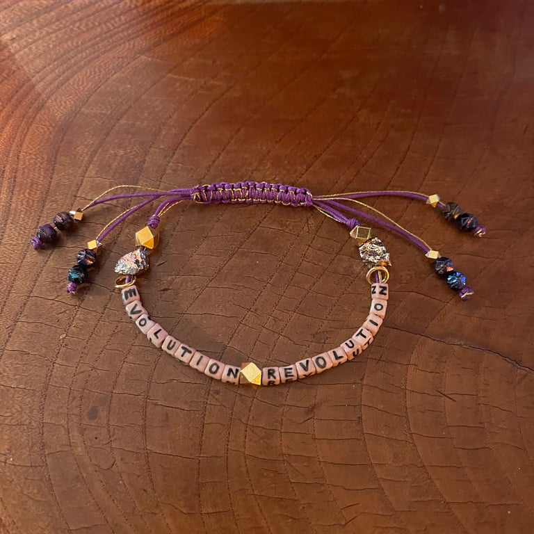 purple EVOLUTION REVOLUTION bracelet Image 2