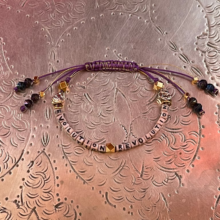purple EVOLUTION REVOLUTION bracelet Image 3