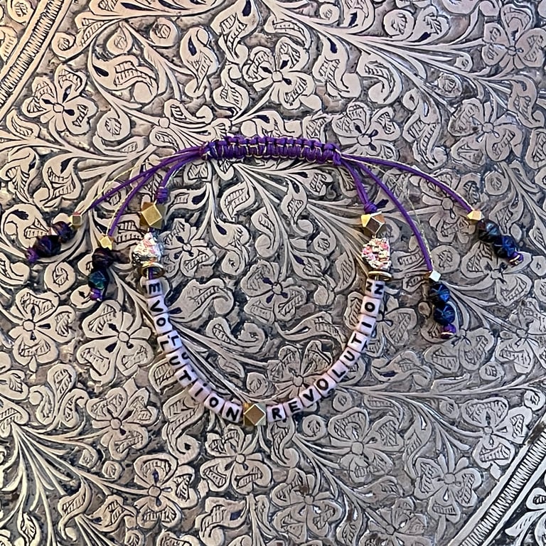 purple EVOLUTION REVOLUTION bracelet Image 4