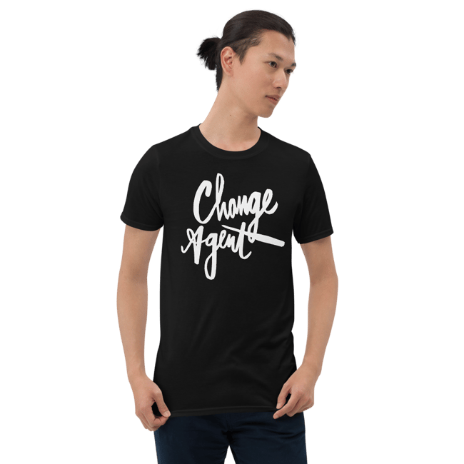 Unisex White Script T-Shirt