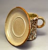 #23 Bark Mug with Saucer- Crooked Trail Lodge Collection 