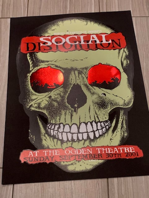 Social Distortion Silkscreen Concert Poster By Lindsey Kuhn
