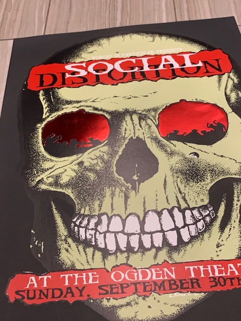 Social Distortion Silkscreen Concert Poster By Lindsey Kuhn