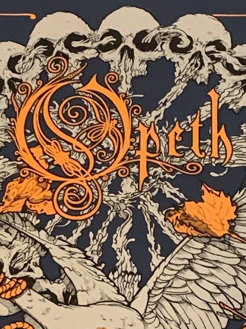 Opeth / The Sword Silkscreen Concert Poster By David Paul Seymour
