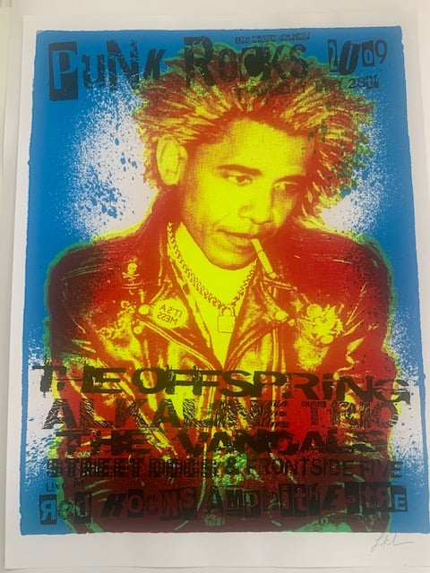Punk Rocks - Offspring / Alkaline Trio Silkscreen Concert Poster By Lindsey Kuhn Signed Artist Proof