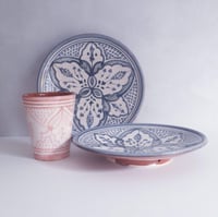 Image 1 of MOROCCAN CERAMIC BREAKFAST PLATES 