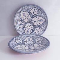 Image 2 of MOROCCAN CERAMIC BREAKFAST PLATES 