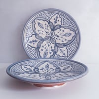 Image 3 of MOROCCAN CERAMIC BREAKFAST PLATES 