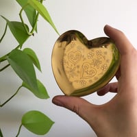 Image 3 of HAND ENGRAVED HEART TRINKET DISH