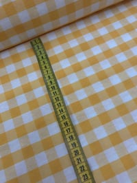 Image 3 of Loneta/Vichy - Doble Cara - Cuadro Grande - AMARILLO - 8€/m