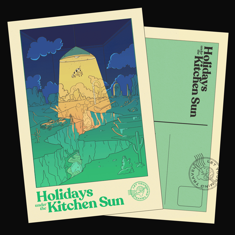 Let your mind travel postcards (set of 3)