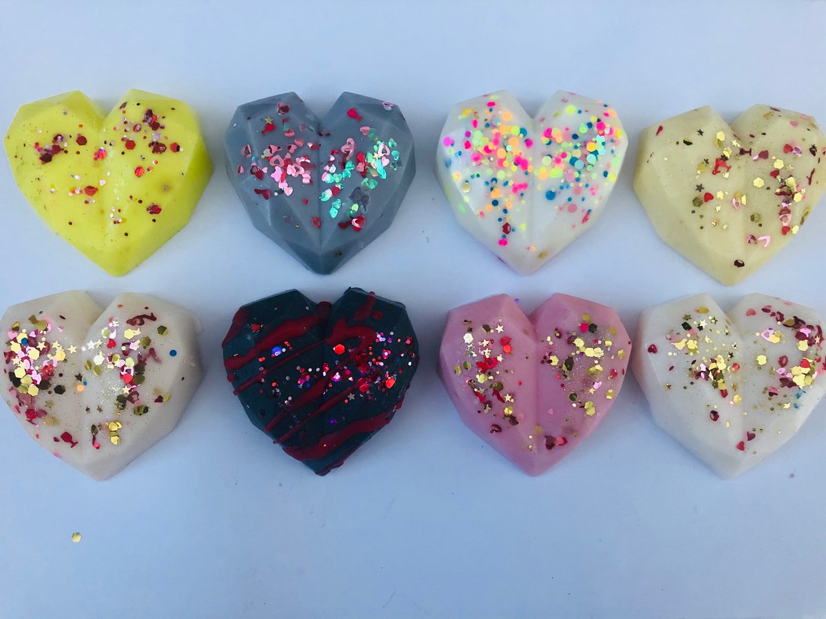 Geo Hearts Scented Sparkles Wax Melts
