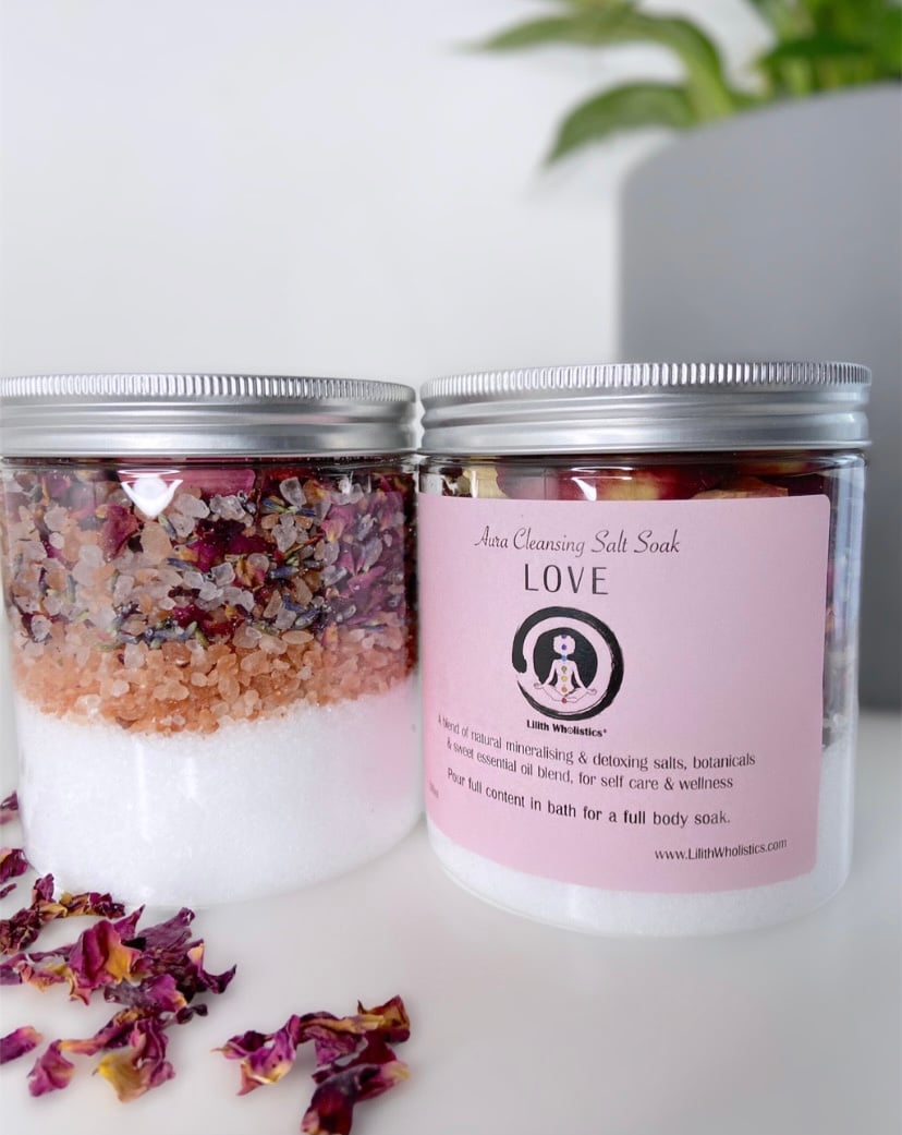 Self Care Aura Cleansing Bath Salts Lilith Wh☉listics