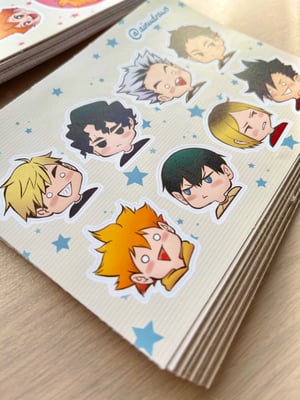 Image of [NEW] Sticker Sheets (Renga, Kagehina, Haikyuu!!)