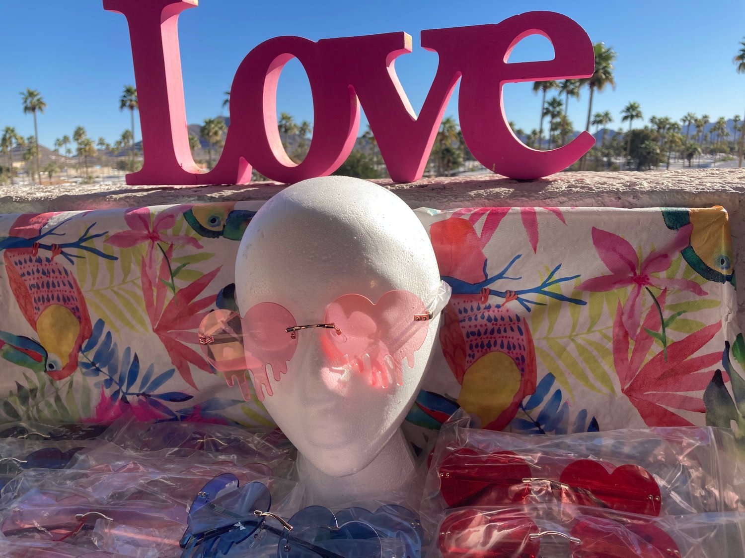 Image of Pink Heart Drip Shades