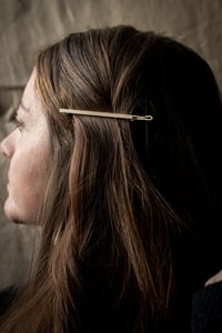 Image 1 of  B a c k   I n    S t o c k     Minimal  brass hair clip 