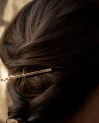 Image 5 of  B a c k   I n    S t o c k     Minimal  brass hair clip 