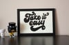 Take it easy - Linoprint