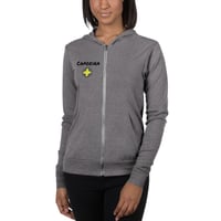 Image 2 of Roda Unisex Skinny Lightweight Zip Hoodie - available in black or grey