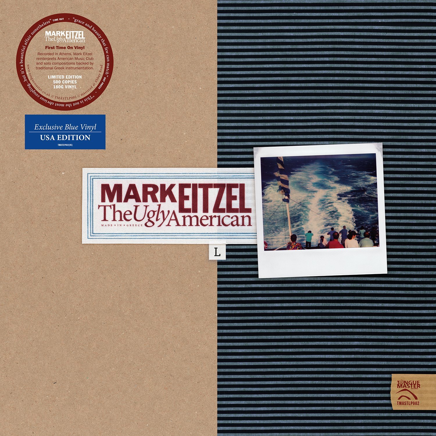 Image of Mark Eitzel - The Ugly American LP - LIMITED EDITION BLUE VINYL