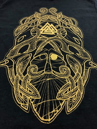 Image 4 of Odin vs Fenrir (Gold on Black)